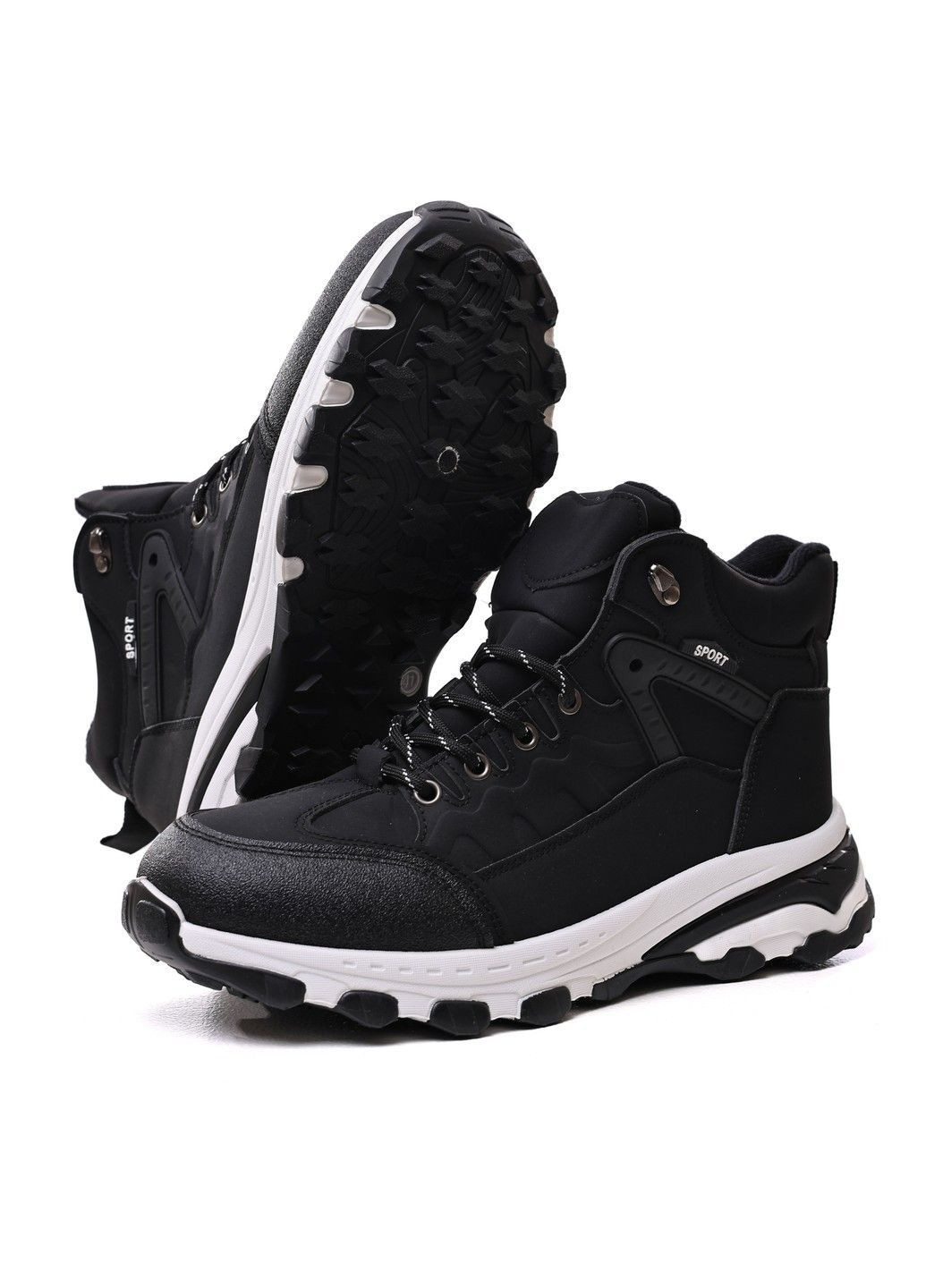 Черные ботинки мужские Moli