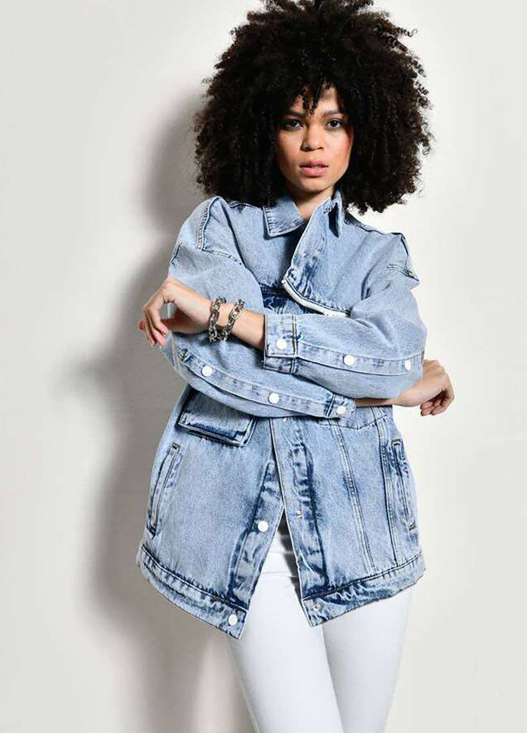 Синяя демисезонная куртка джинсовая Veto jeans