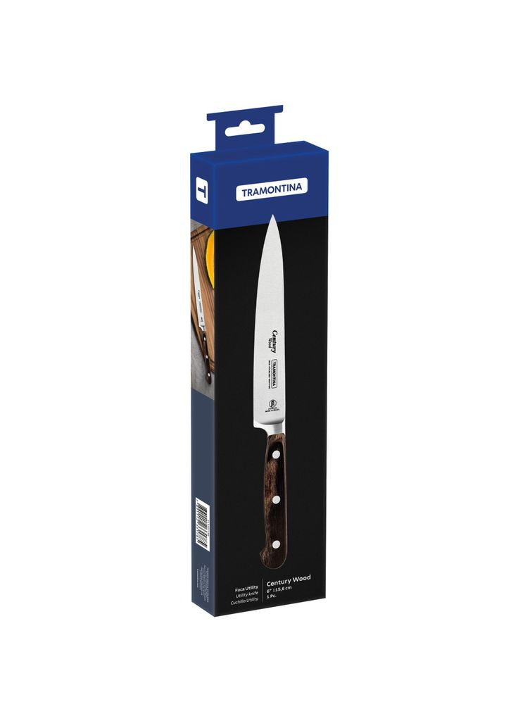 Кухонный нож Century Wood универсальный 152 мм (m324968) Tramontina Century Wood універсальний 152 мм (366566949)