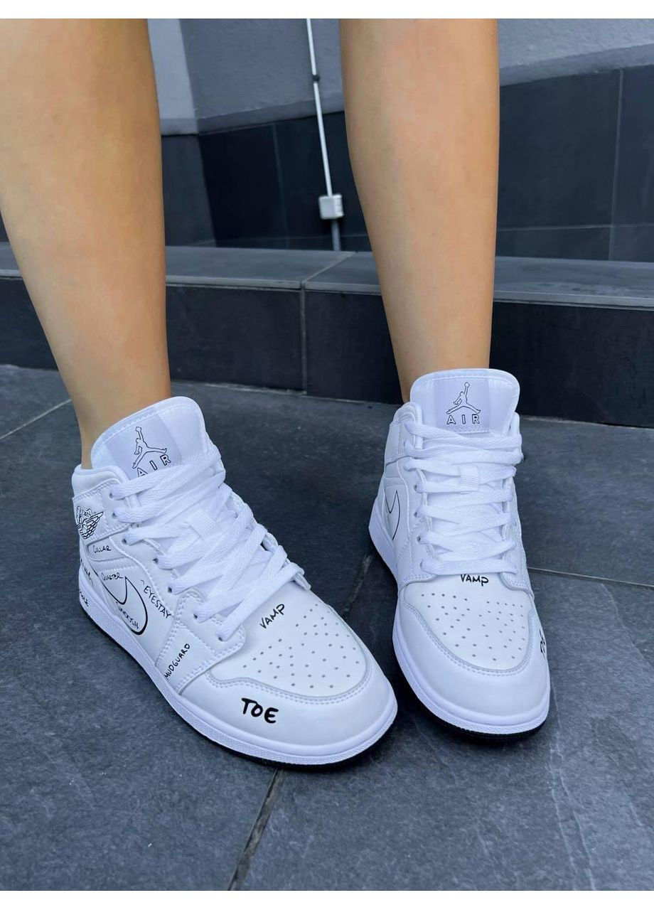 Сірі Осінні кросівки чоловічі nike air jordan 1 retro high light grey white найк аір джордан No Brand