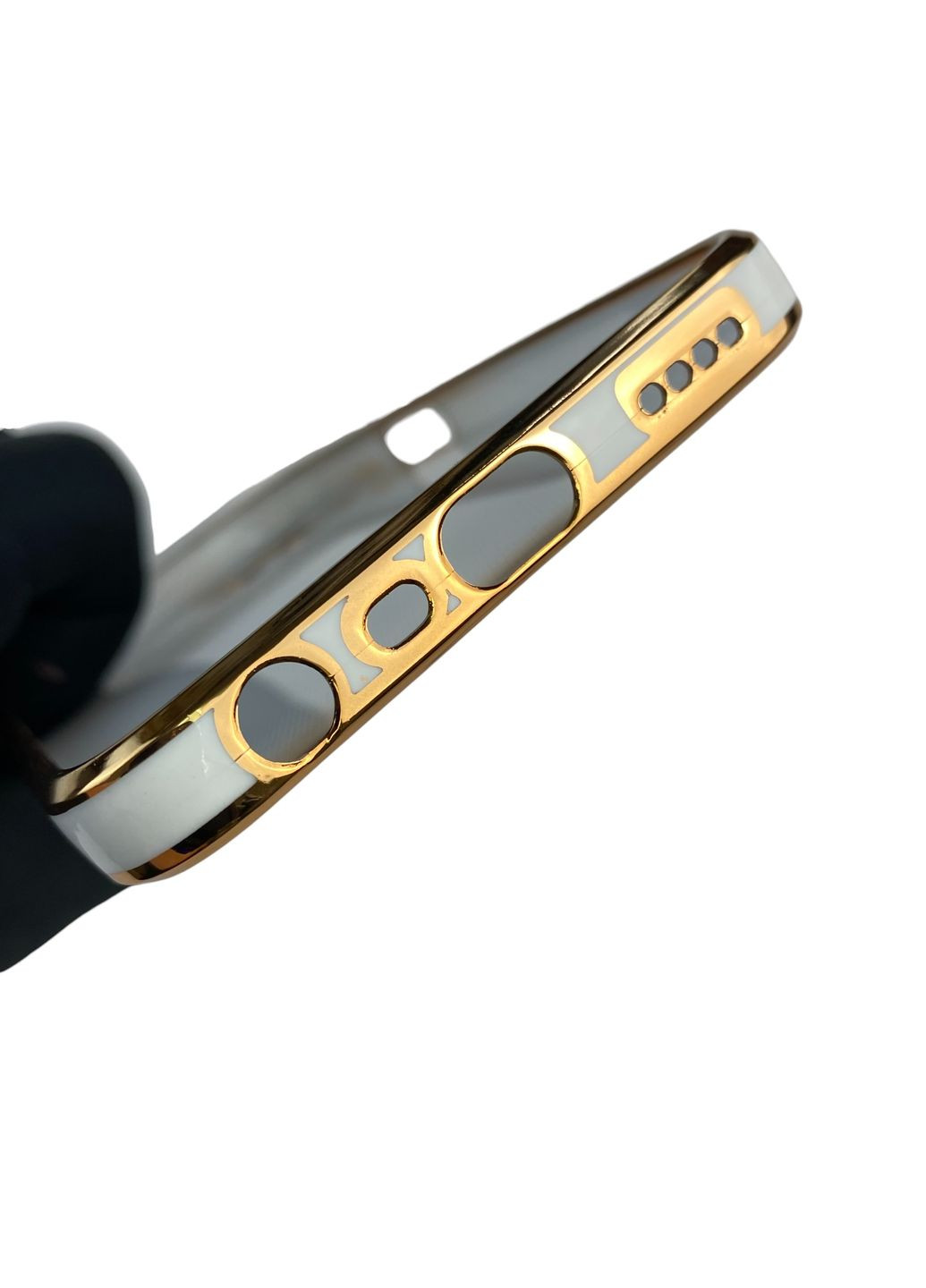 Чохол для C35 з кільцем MagSafe із золотою окантовкою на реалмі с35 білий gs1 Realme (366232752)