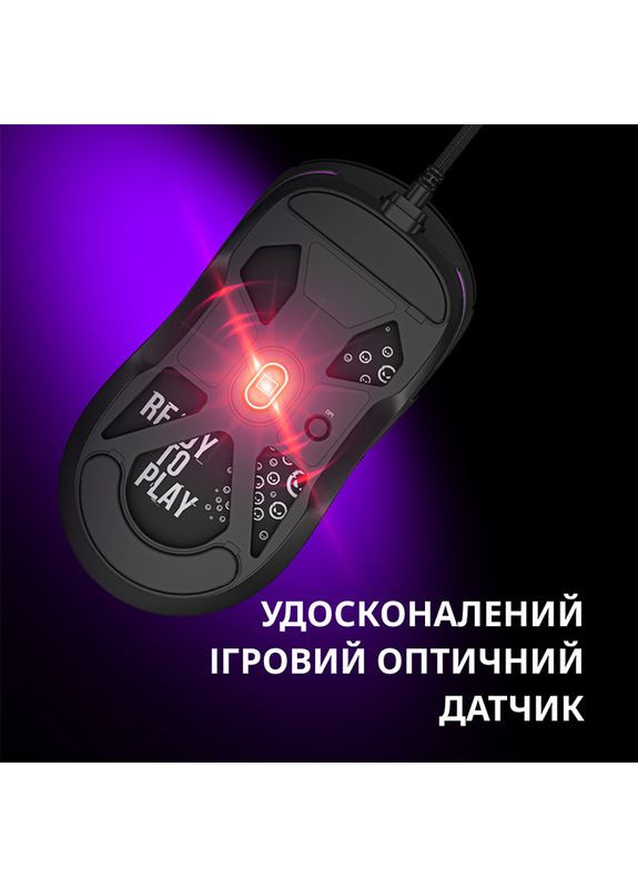 Мышь MSA10 Ultralight Wired Gaming Black (LRG-MSA10-BK) LORGAR (323106612)