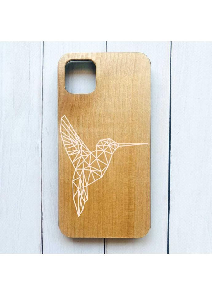 Деревянный чехол на iPhone 11 Pro Max:: Колибри (принт 123) Creative (360697182)