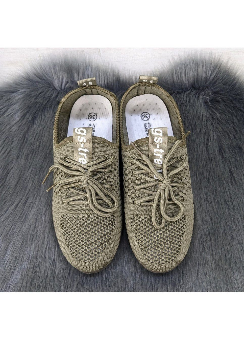 Кросівки жіночі текстильні Gipanis хакі літо (294050580)