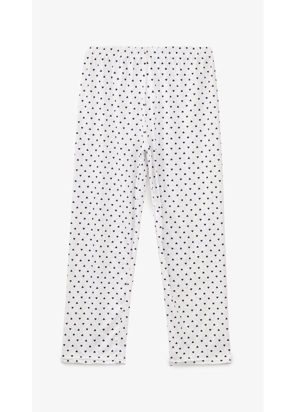 Сіра всесезон піжама низ штани жіночі сердечки shop (2000999373992) No Brand