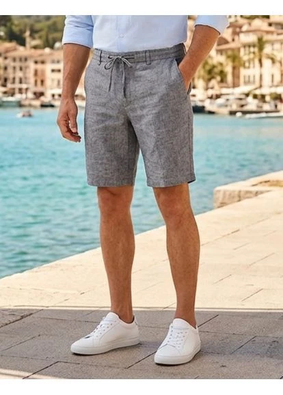 Чоловічі лляні шорти Selected Homme Regular fit (397294223)