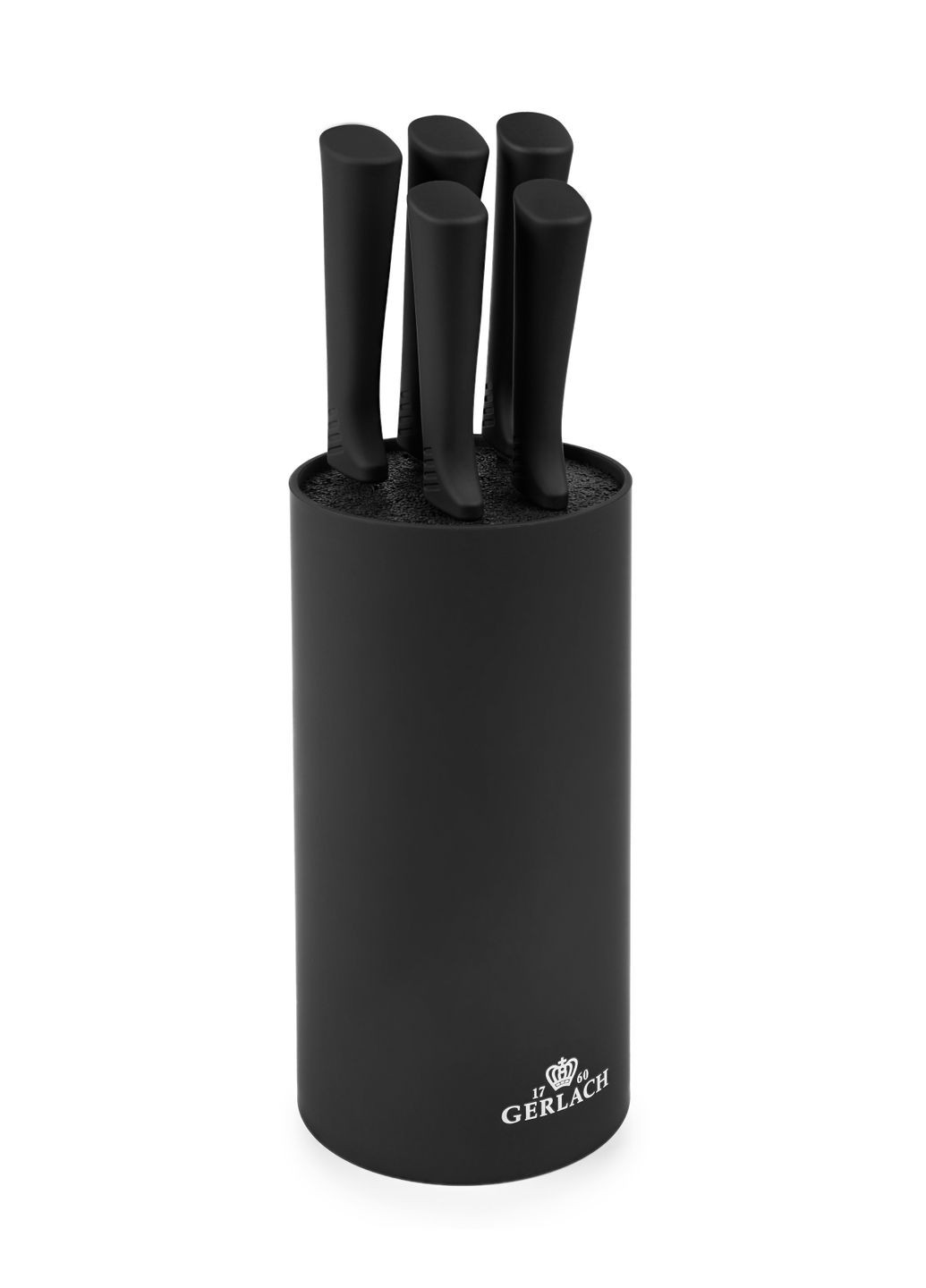 Набор из 5 кухонных ножей и подставки Smart Black (5901035506817) Gerlach (314780491)