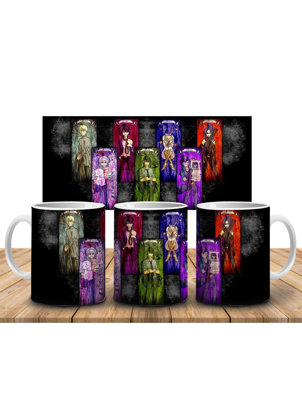 Кружка c принтом Семь смертных грехов / Nanatsu no Taizai-7, 330 мл No Brand Чашка (324621951)