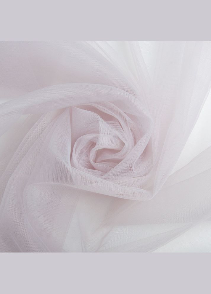 Тканина фатін євро 300 см 15 г/м2 фатин легка декоративна для суконь, костюмів, декор V-H56 св/сіра IDEIA (333034927)