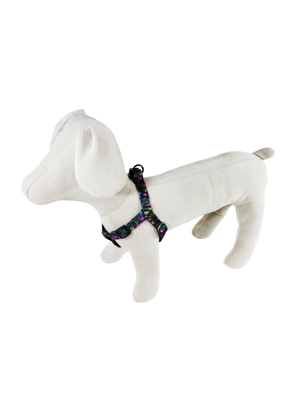 Нагрудник капроновый "Цветочная ночь" 20 мм/45-64 см (4820276191976) Lucky Pet (321860919)