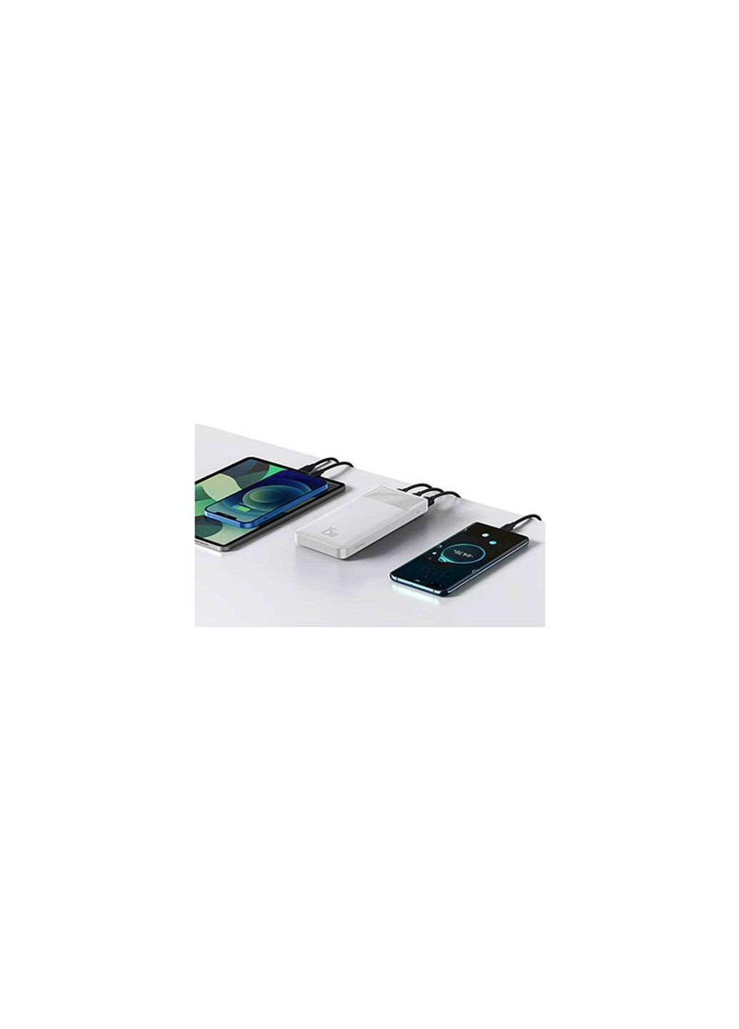 Внешний аккумулятор Bipow Digital Display 20000 mAh 15W (PPDMLJ02 / PPBD20) белый Baseus (279554209)