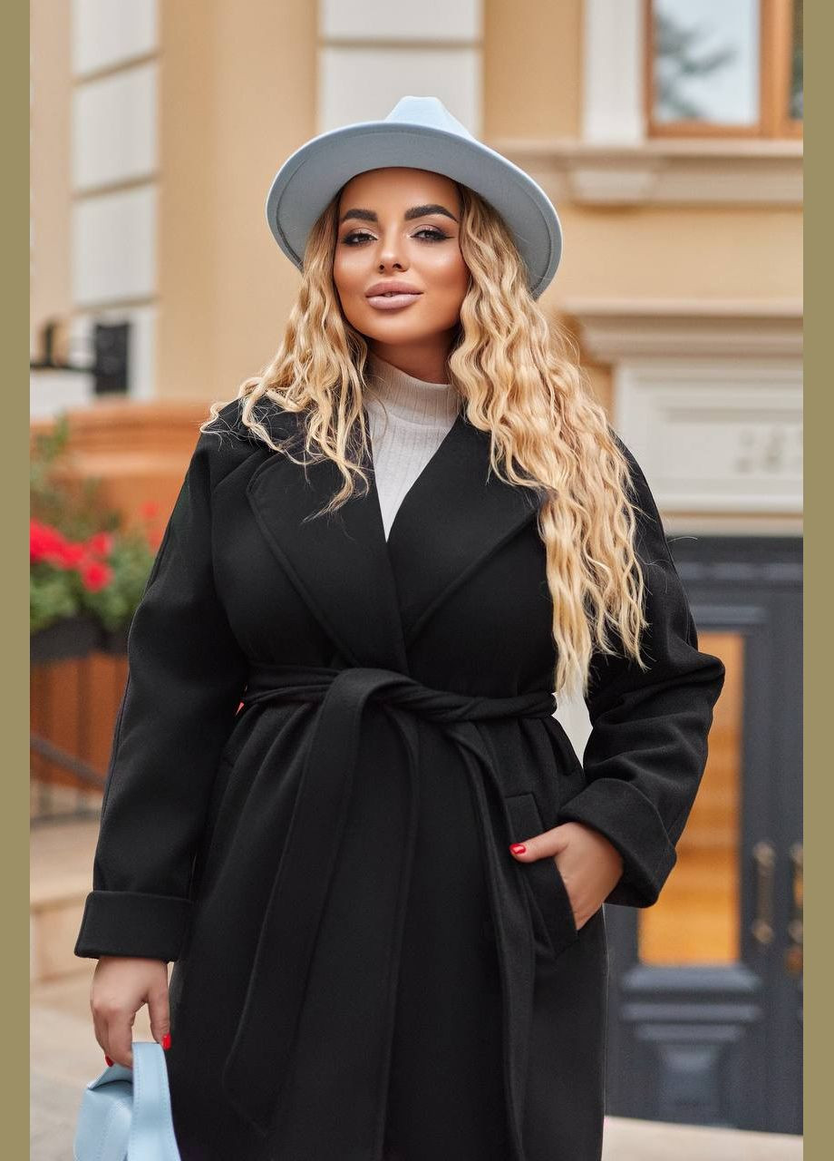 Чорне демісезонне Пальто Garna