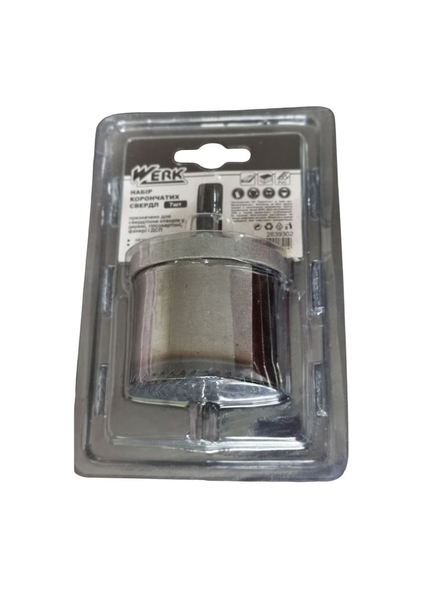 Набір корончастих свердел по гіпсокартону і дереву 25-63 мм 2 " Werk (315558656)