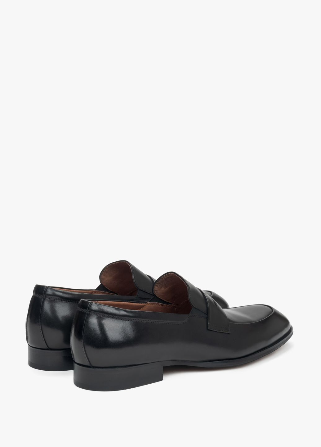 Черные лоферы, цвет черный Estro