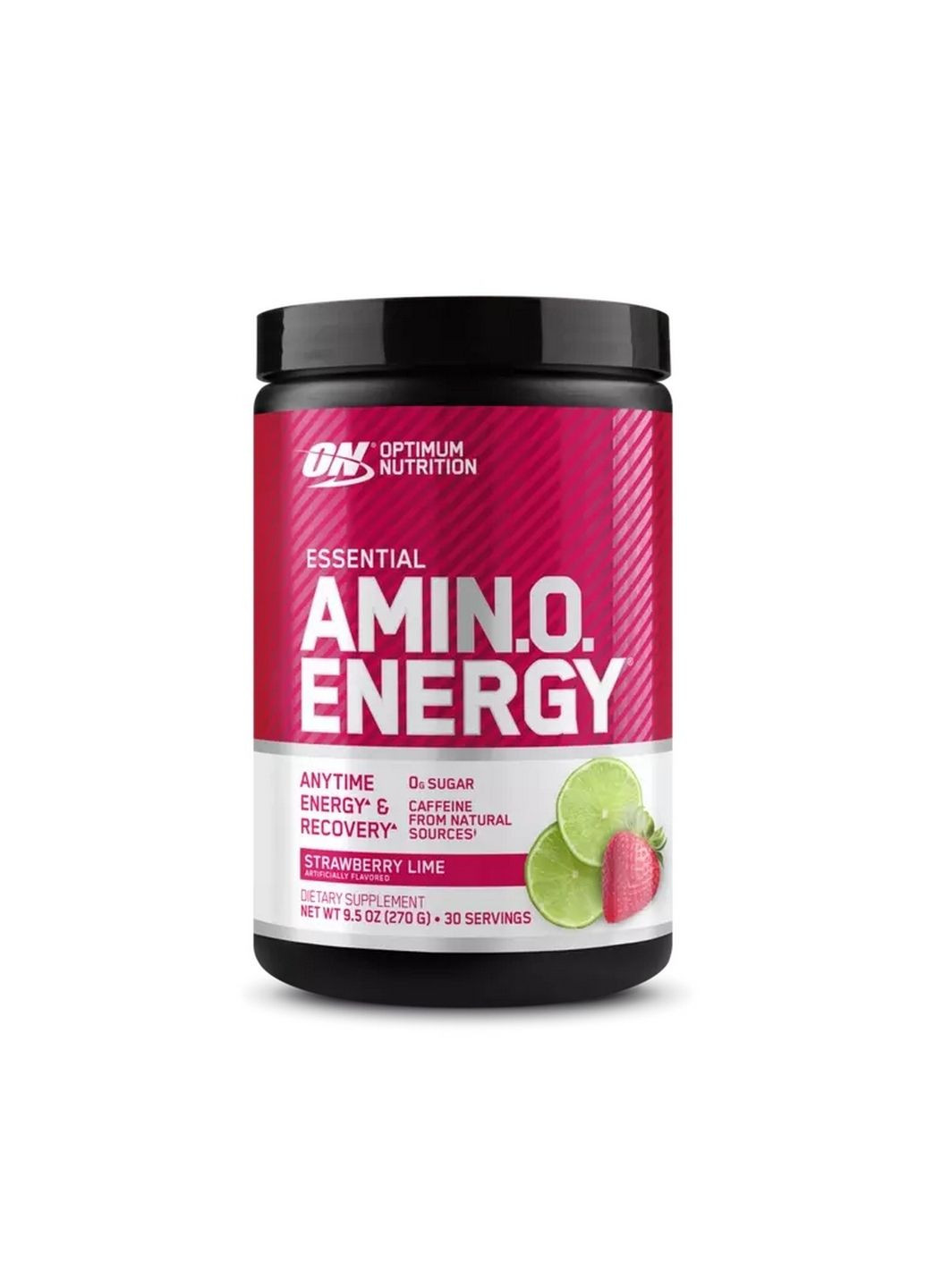 Предтренувальний комплекс Essential Amino Energy, 270 грам Полуниця з лаймом Optimum Nutrition (293341711)