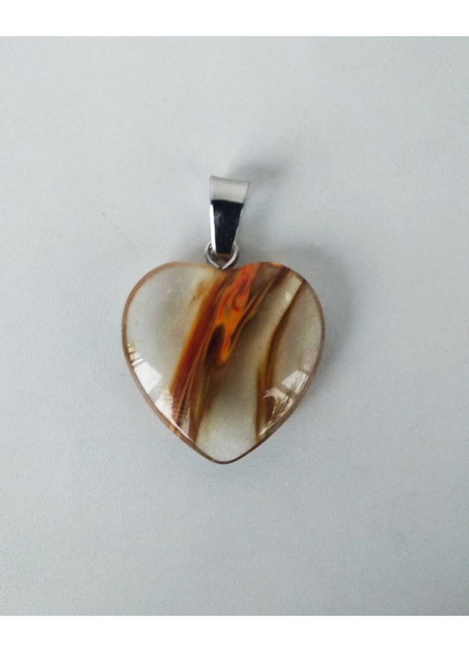 Подвеска сердце, камень кварц Aga (370792098)