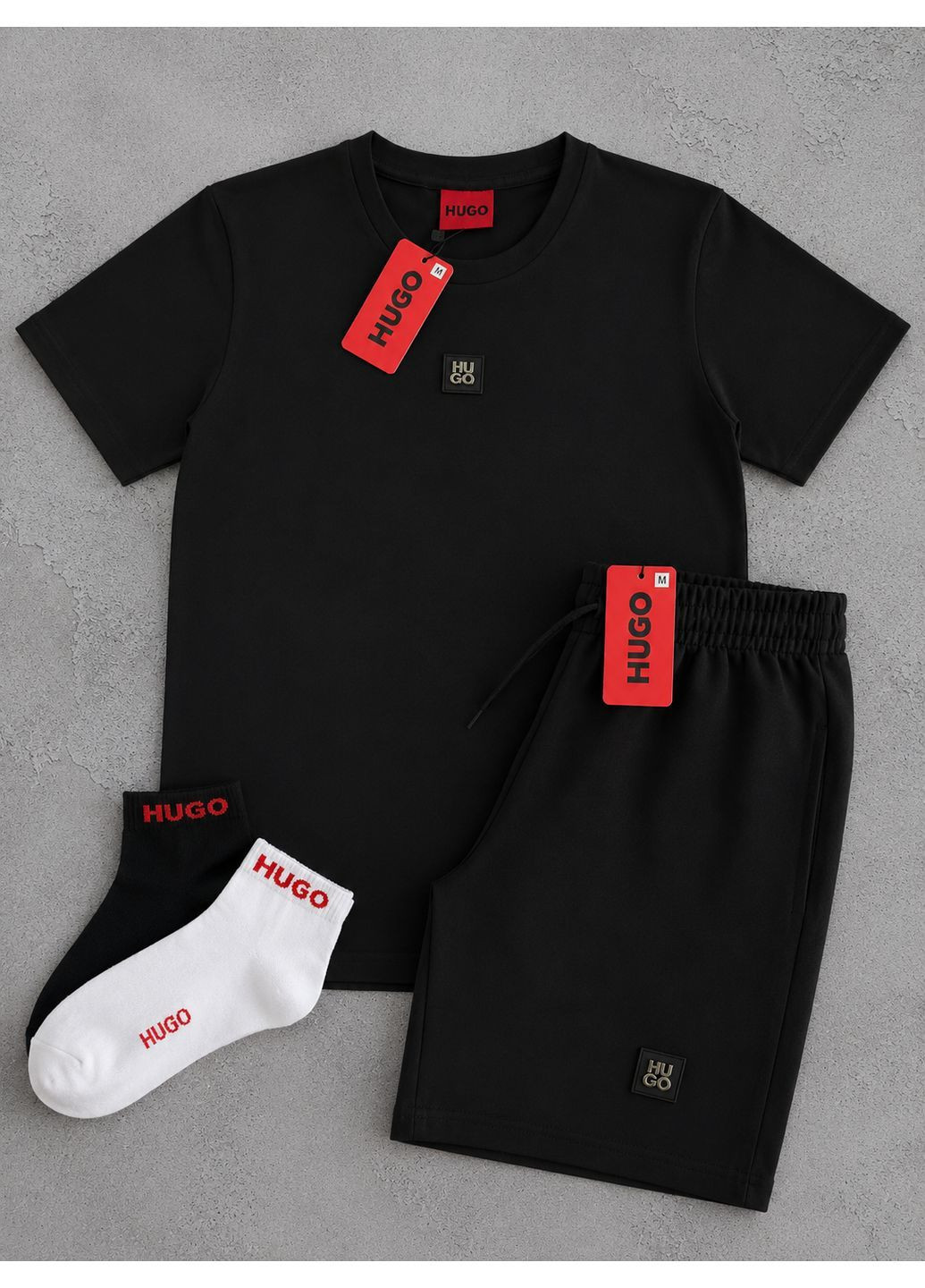 Черный летний летний комплект No Brand