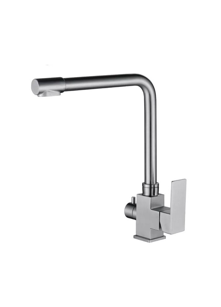 Змішувач для кухні на дві води PRO4C-02, нержавіюча сталь Wezer (371881974)