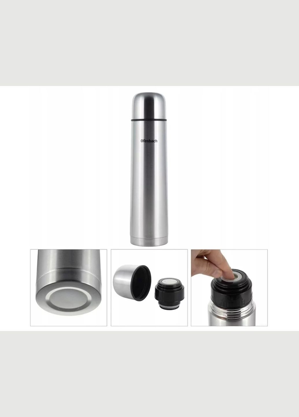Термос металевий питний вакуумний 1 л Ofenbach (311601779)