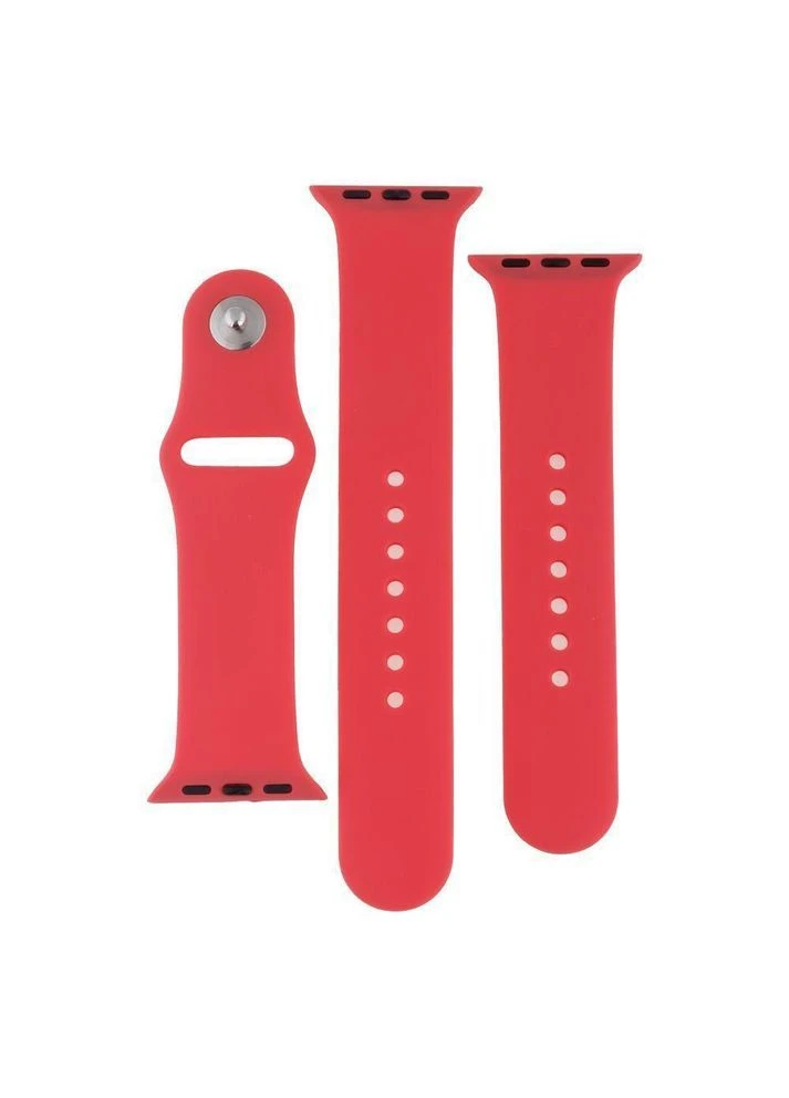 Ремешок для Apple Watch Band Silicone Two-Piece 38/40/41 mm 37.Rose Red No Brand (391209456)