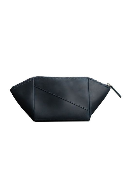 Жіноча шкіряна косметичка 2.0 синя Crazy Horse (A-026305) BlankNote (329743038)