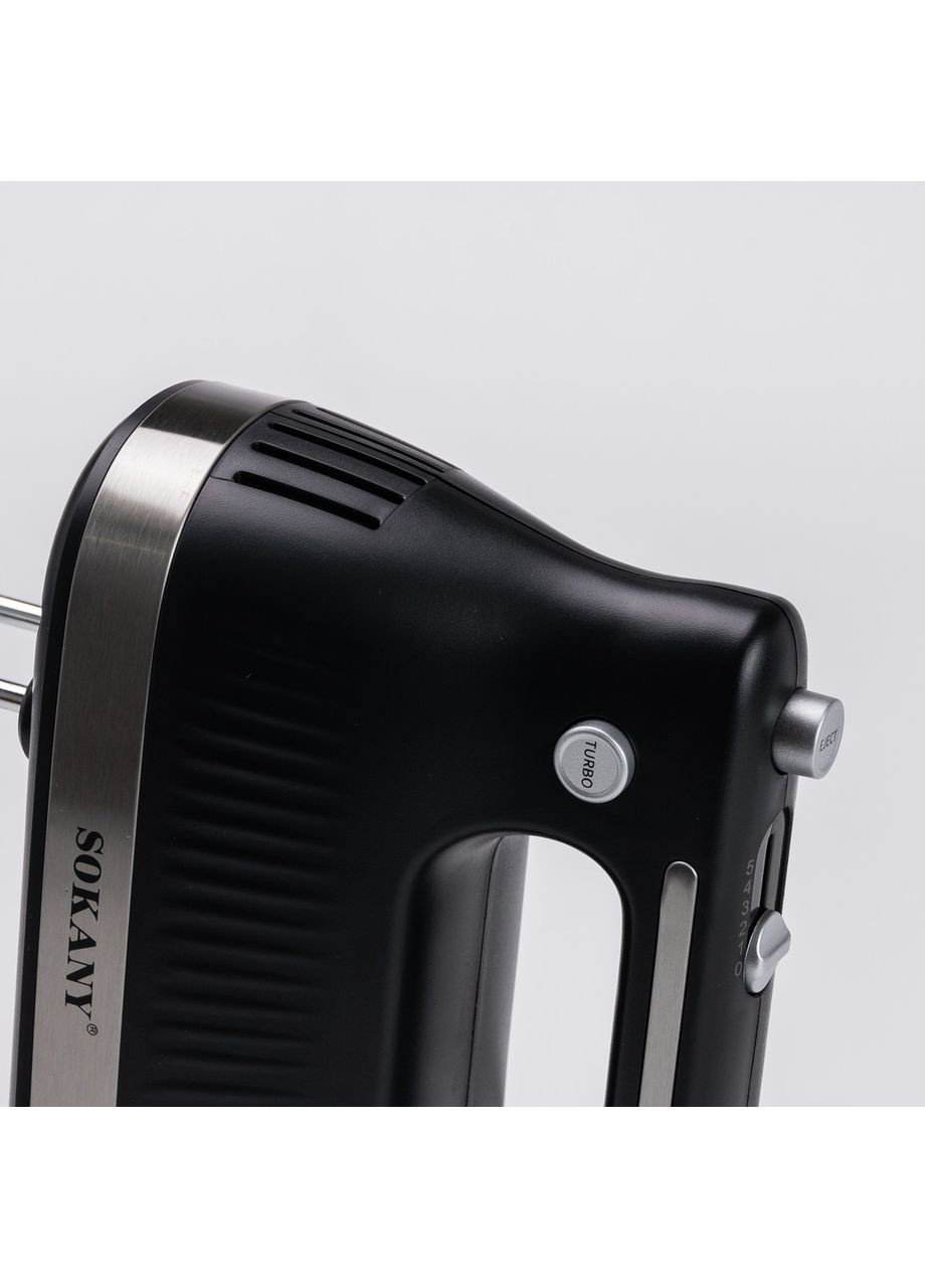 Ручний міксер 300 Вт чорний кухонний прилад для збивання тіста та кремів ProDobro (364190906)