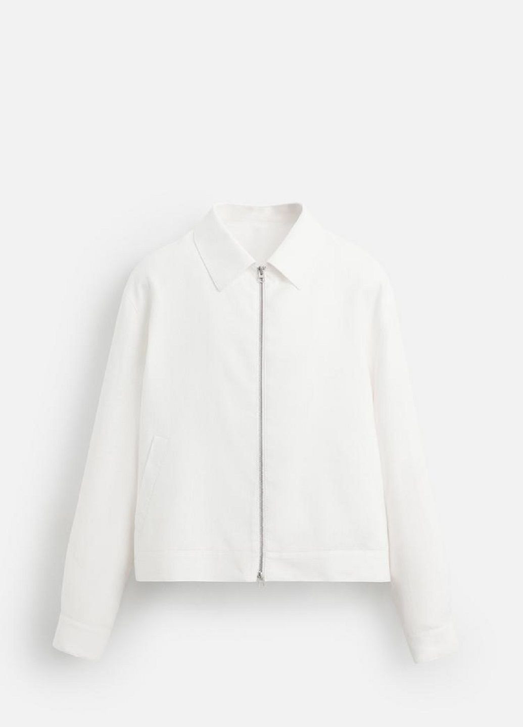 Біла демісезонна куртка Zara