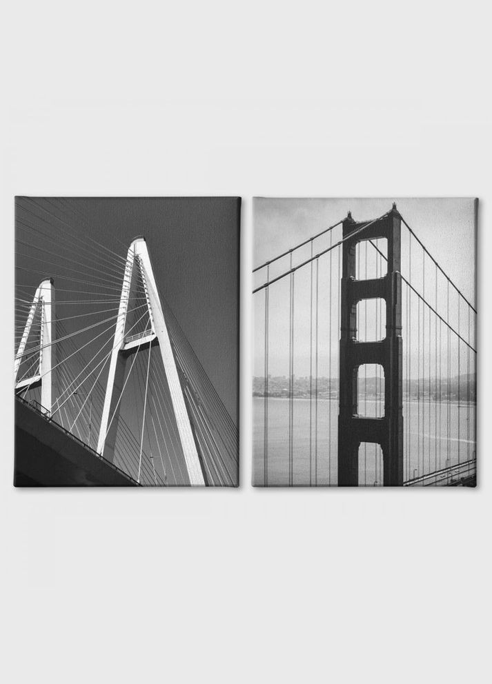 Модульная картина из двух частей Мостовые Опоры 153x100 см (MK21203) Malevich Store (333339018)