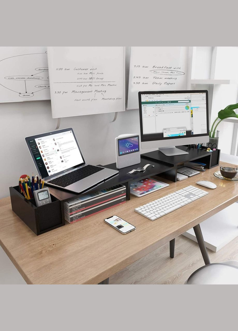 Стойка для двух мониторов Черный No Brand (315395879)