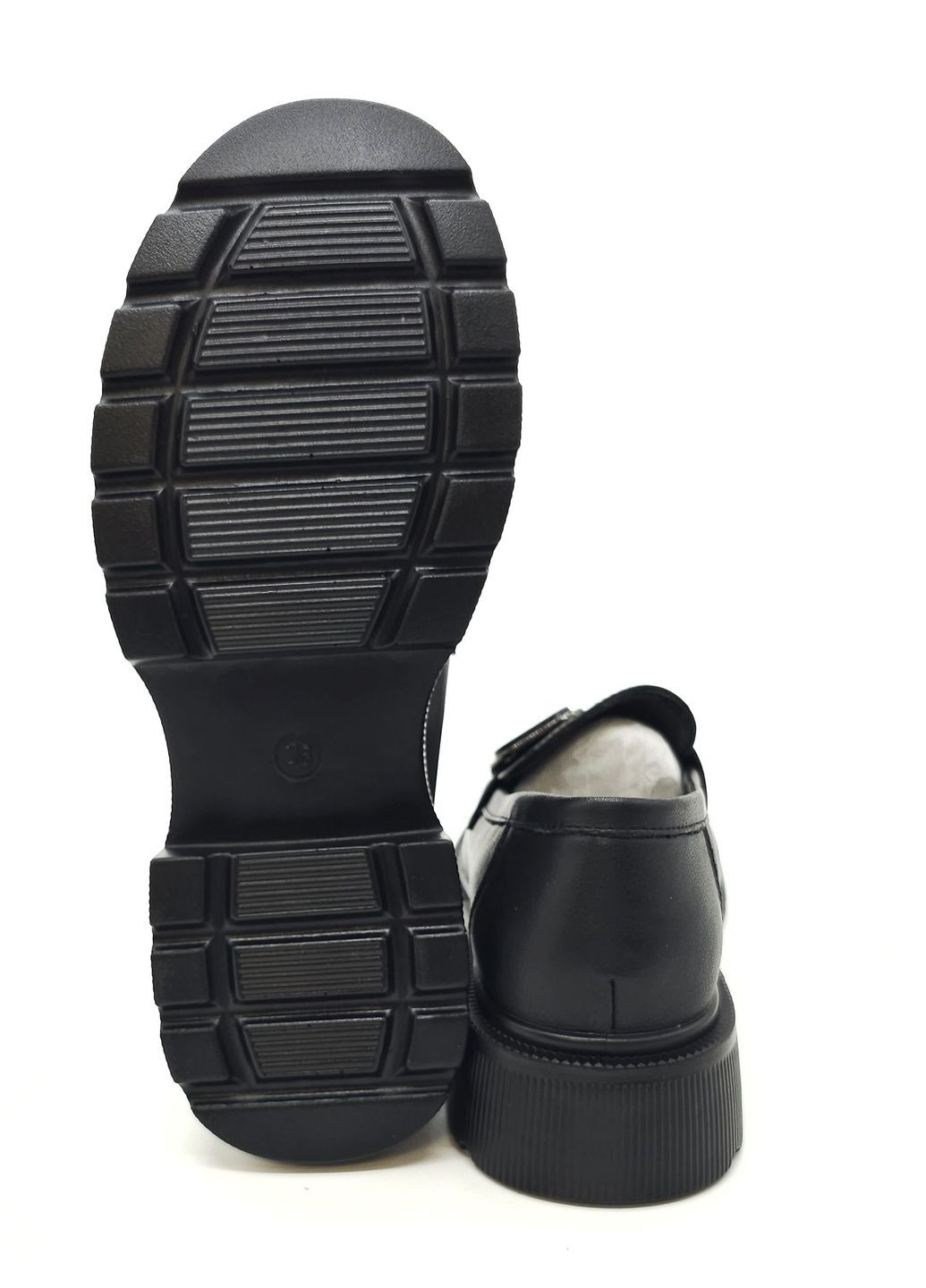 Жіночі туфлі чорні шкіряні PP-19-11 23,5 см (р) PL PS (260379980)