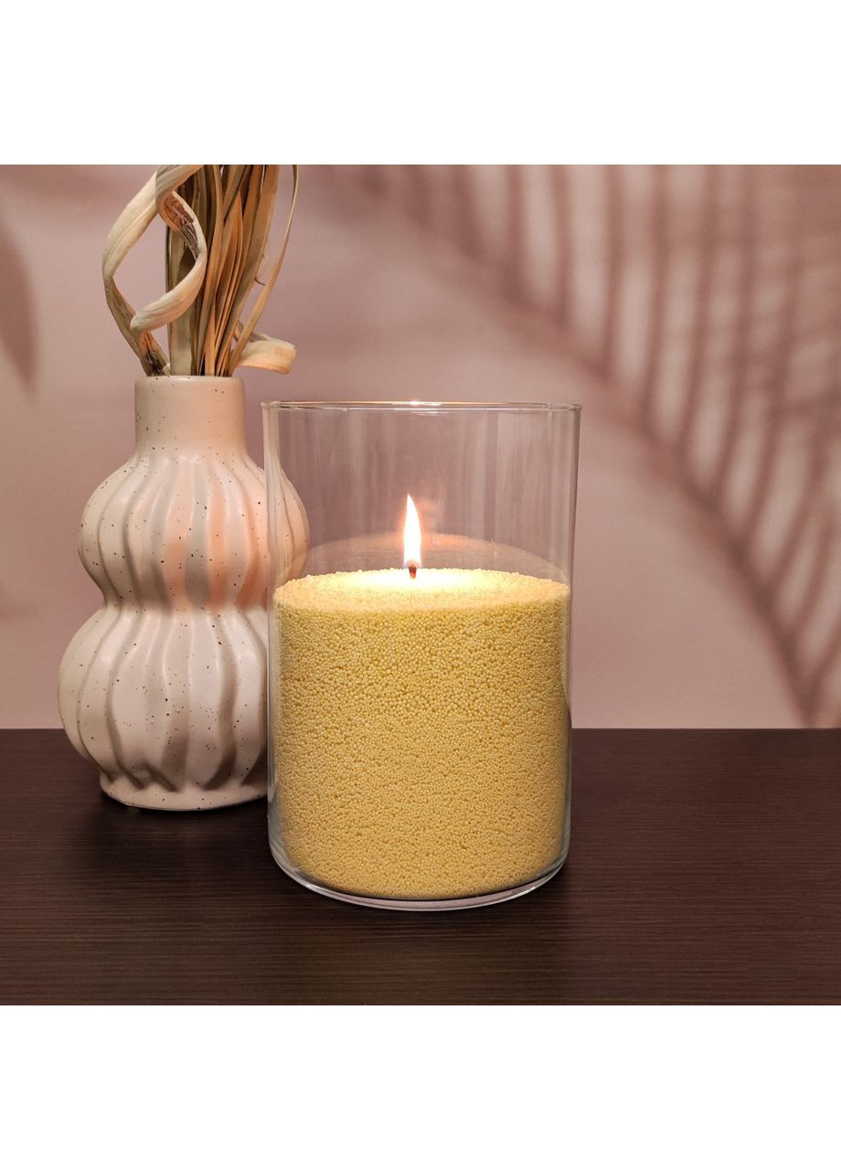 Желтые насыпные свечи 1 кг + 1 м фитиля Liliya Flowers (366026668)