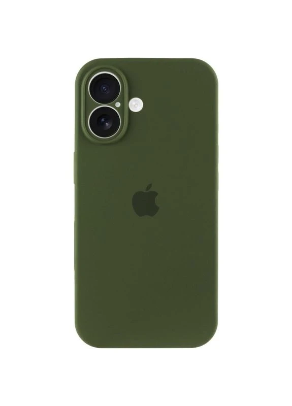Чехол Silicone Case Full Camera Protective (AA) для Apple iPhone 16 (6.1\") Зеленый Epik (373938841)