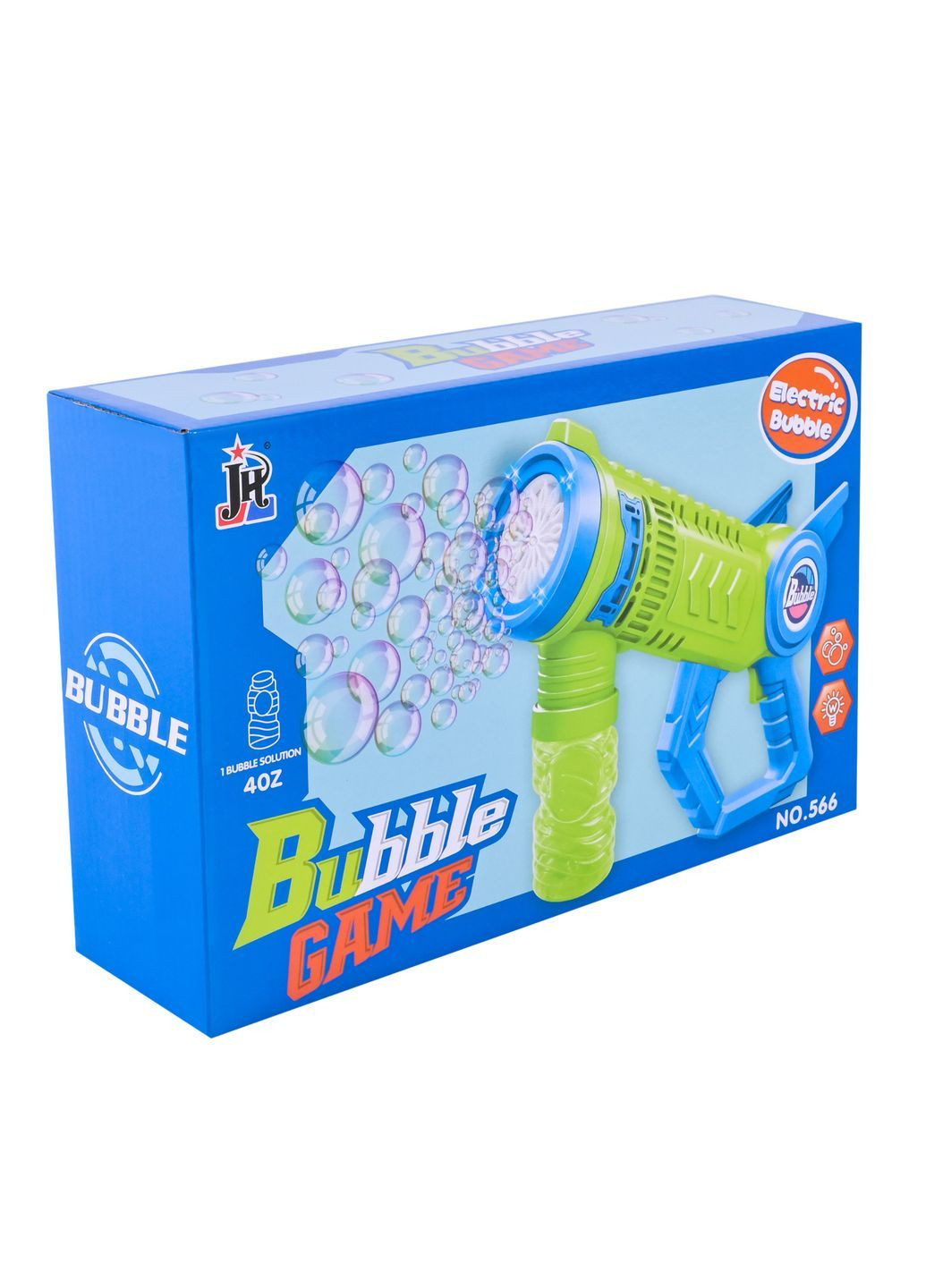 Пістолет для мильних бульбашок з підсвіткою на акумуляторі, в асортименті - No Brand 566 (371926761)