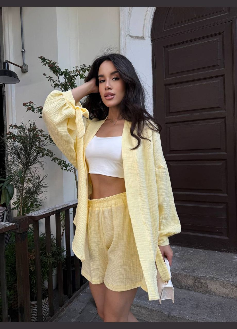 Красивый летний женский костюм с муслином. SAVOY BRAND (336546033)