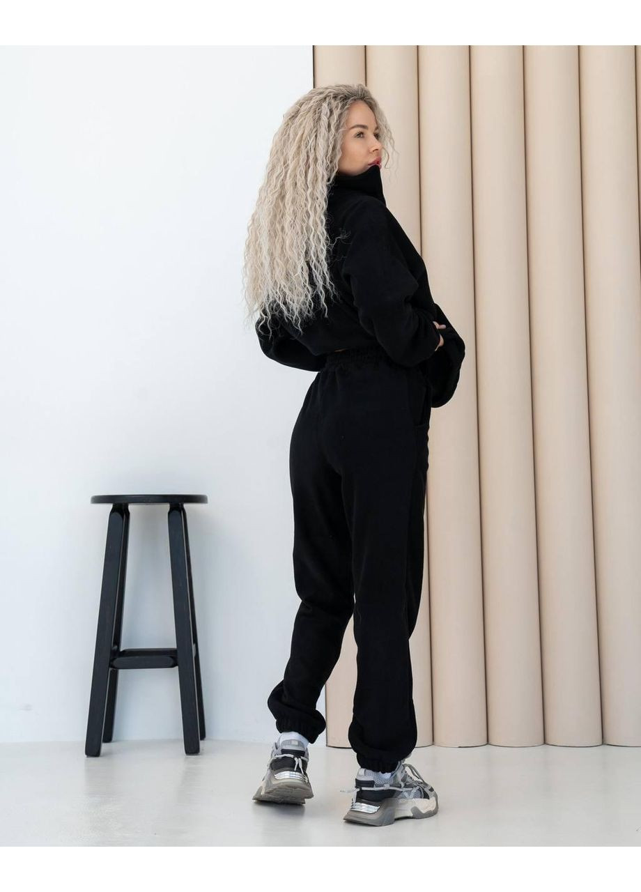 Костюм жіночій спортивний, теплий, на флісі, однотонний, з високи горлом No Brand Mana A30 (349454778)