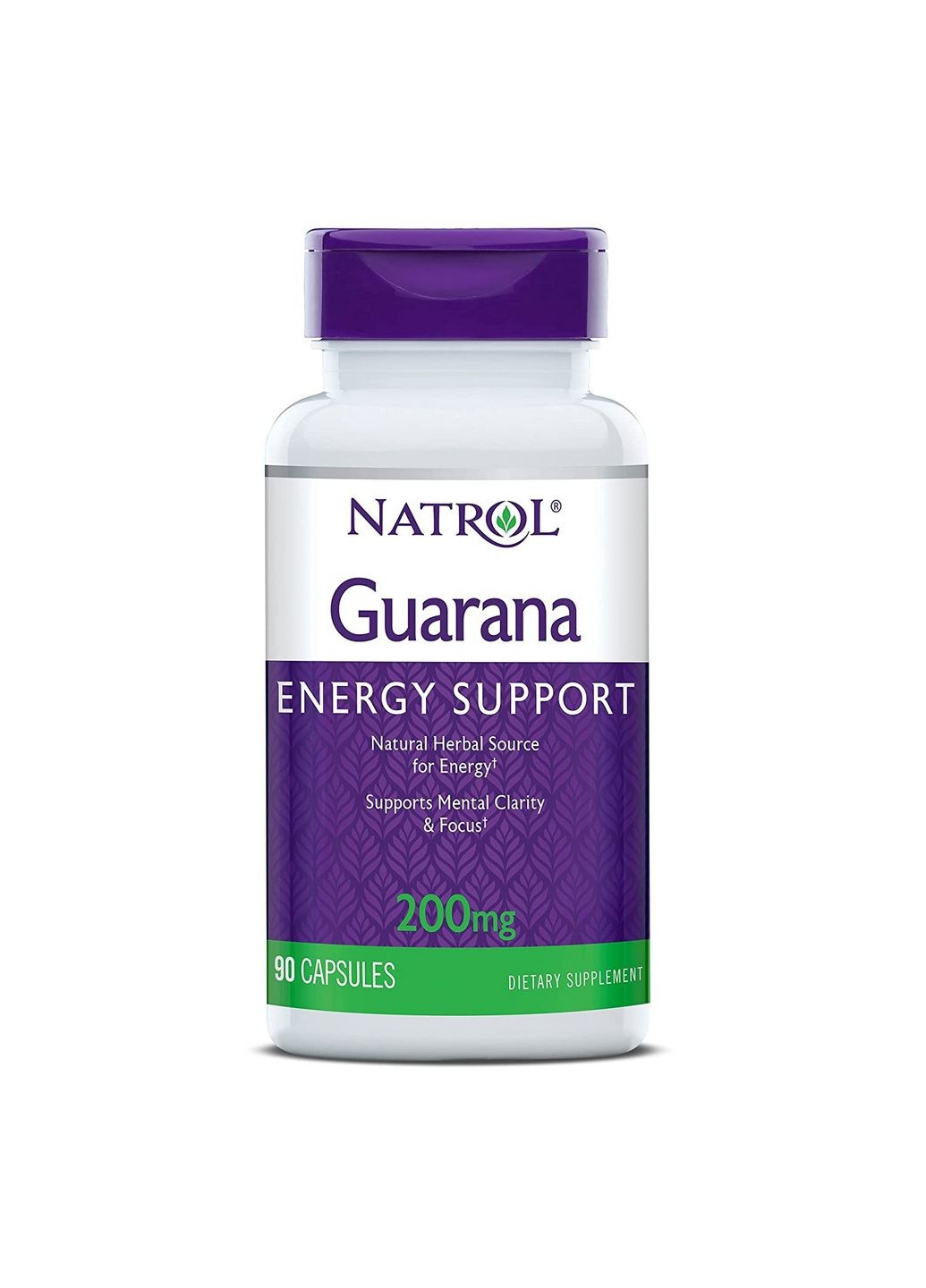Предтренировочный комплекс Guarana 200 mg, 90 капсул Natrol (293416433)