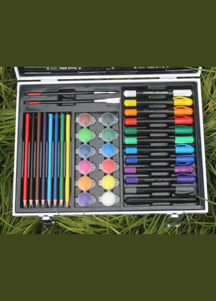 Компактный художественный набор для юных художников в алюминиевом кейсе 68 предметов (2104618609) No Brand (344465682)