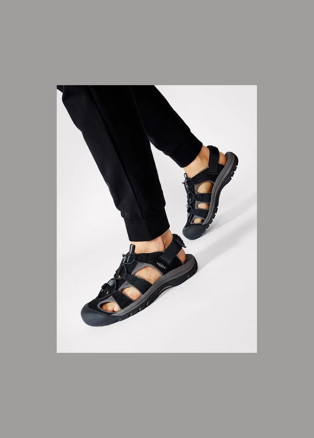 Повседневные сандалии мужские rapids h2 black/steel grey размер 40 Keen