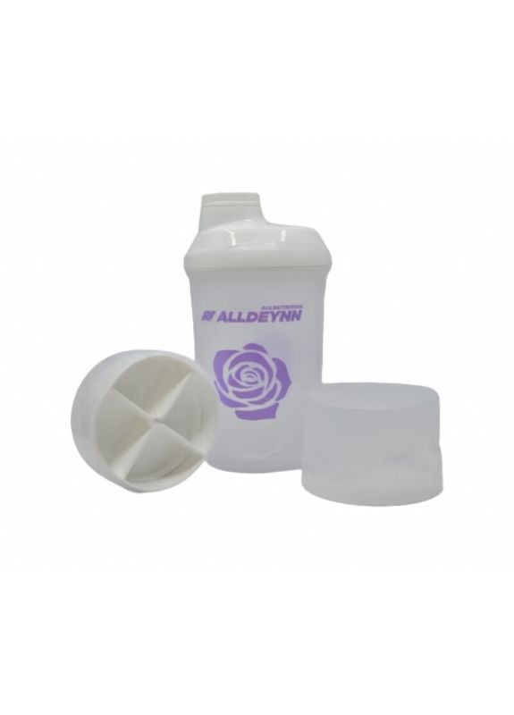Шейкер AllDeynn 600+350 мл, White Allnutrition (324419125)