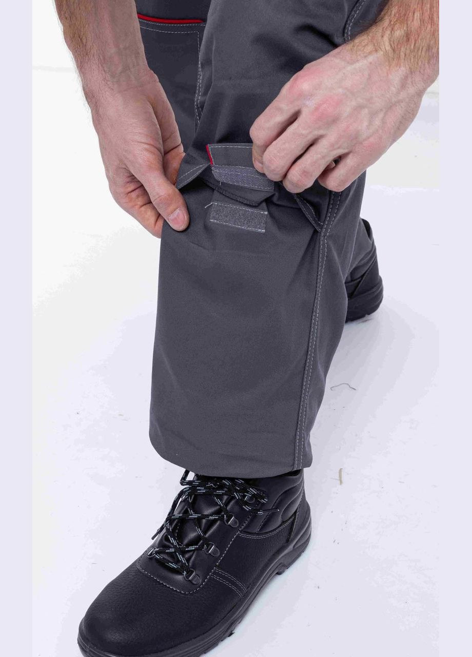 Сірий костюм робочий євро (куртка+напівкомбінезон) сірий/т.сірий, зріст 170/176 ProsPerous