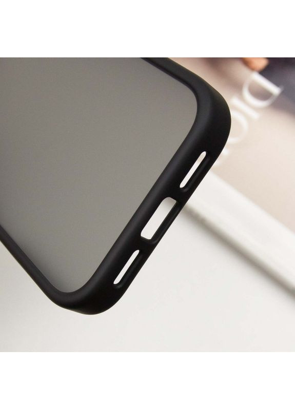 TPU+PC чохол Metal Buttons для Apple iPhone 16 Pro Max (6.9") Чорний No Brand (370606041)