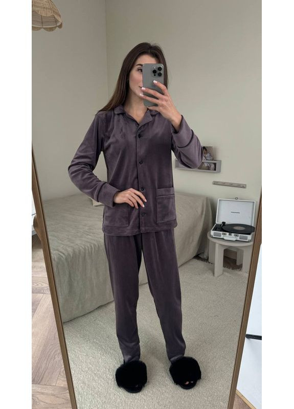 Коричневая костюм (футболка, брюки) MAROAN