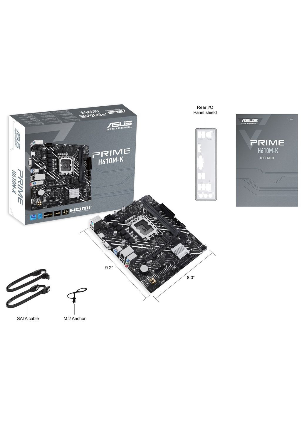 Материнская плата PRIME H610M-K (s1700, Intel H610) (90MB1GA0-M0EAY0) Asus (360415397)