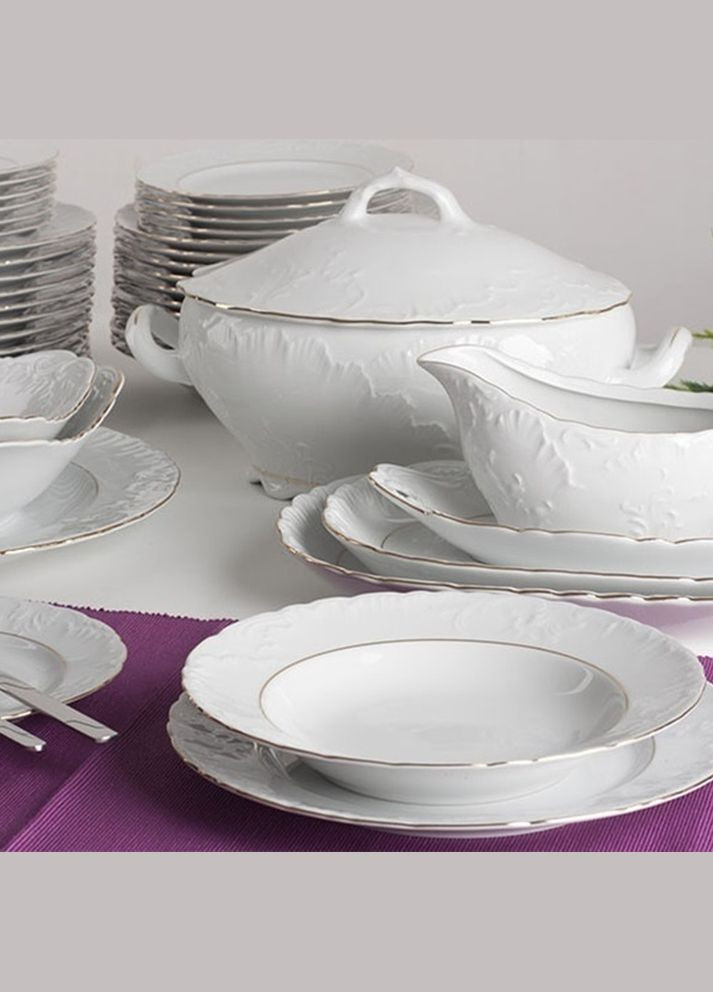 Сервиз столовый Rococo 44 пр 12/44 Rococo 3604 Cmielow (317750666)