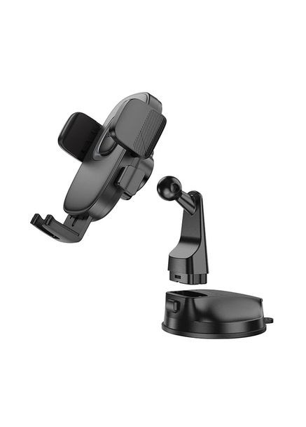Автотримач для телефону H76 на торпеду (на присосці) 4.5-7" Чорний Hoco (361078855)