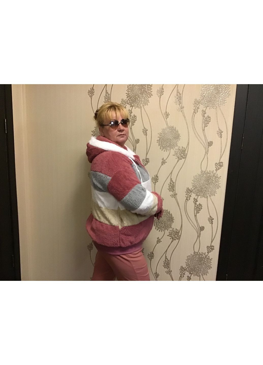 Комбінована демісезонна куртка жіноча мяка на блискавці No Brand