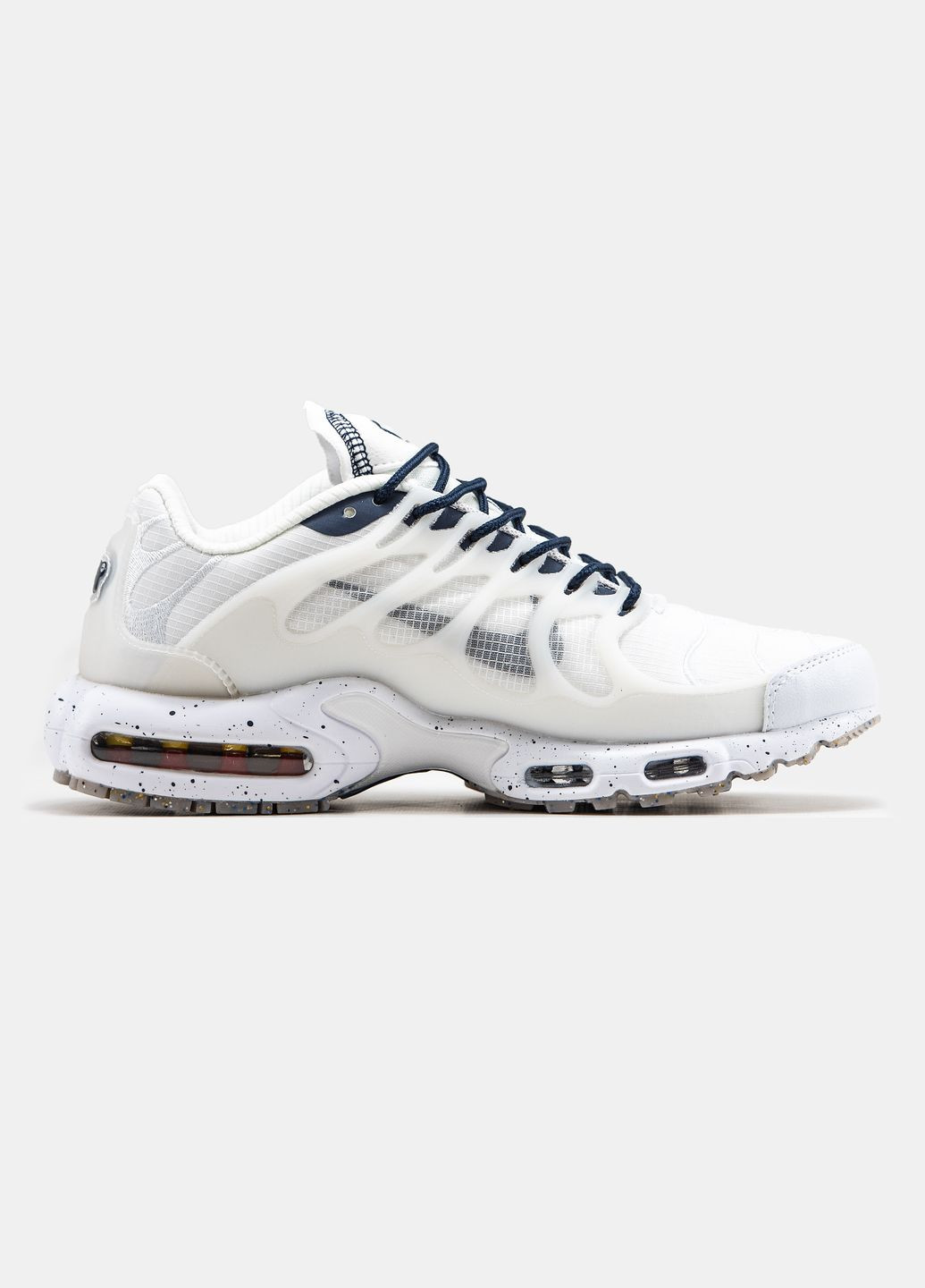Белые демисезонные кроссовки мужские nike air max tn plus terrascape white | найк аир макс тн плюс белые No Brand