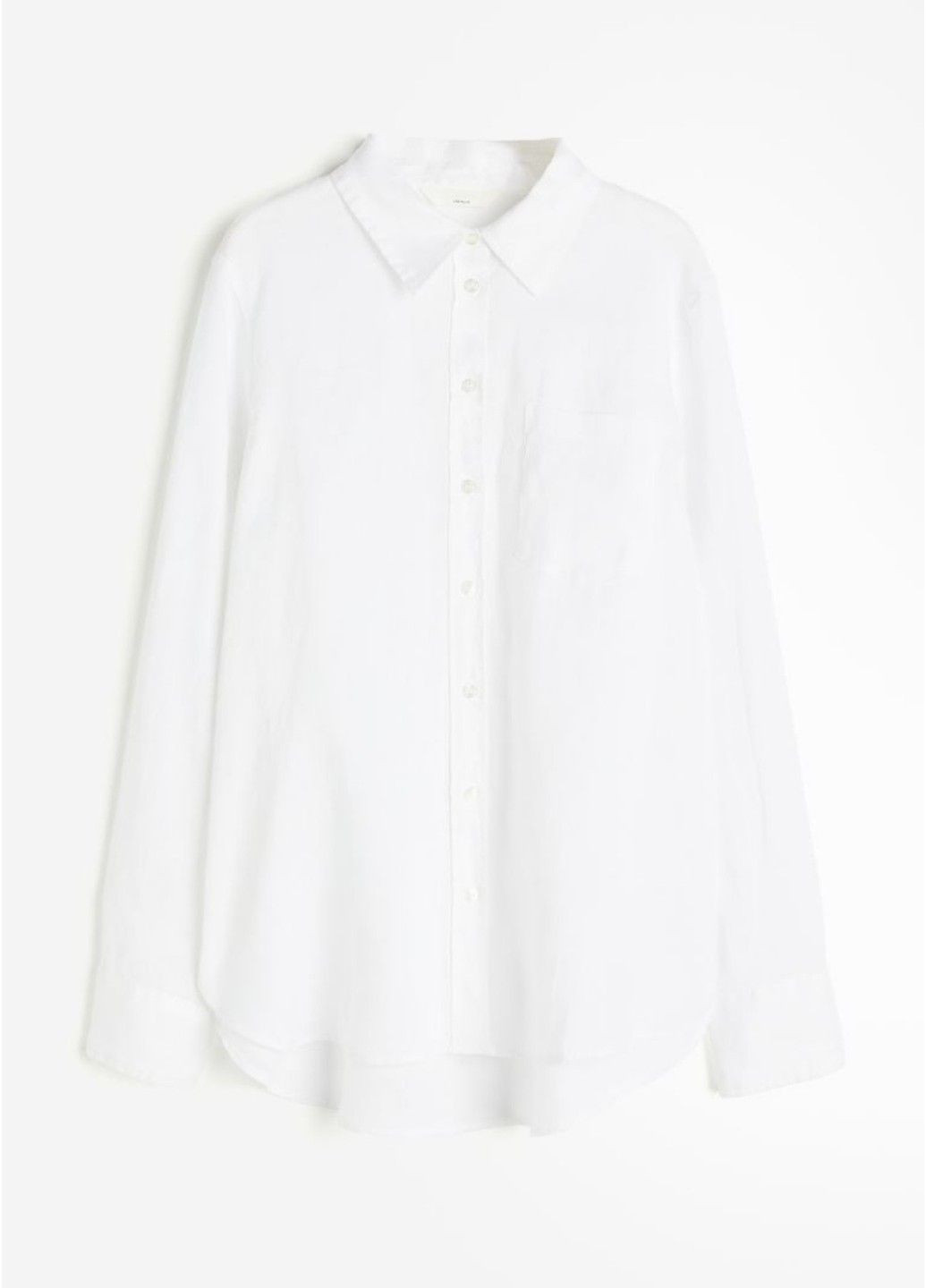 Жіноча лляна сорочка Н&М (56980) XS Біла H&M (291903285)