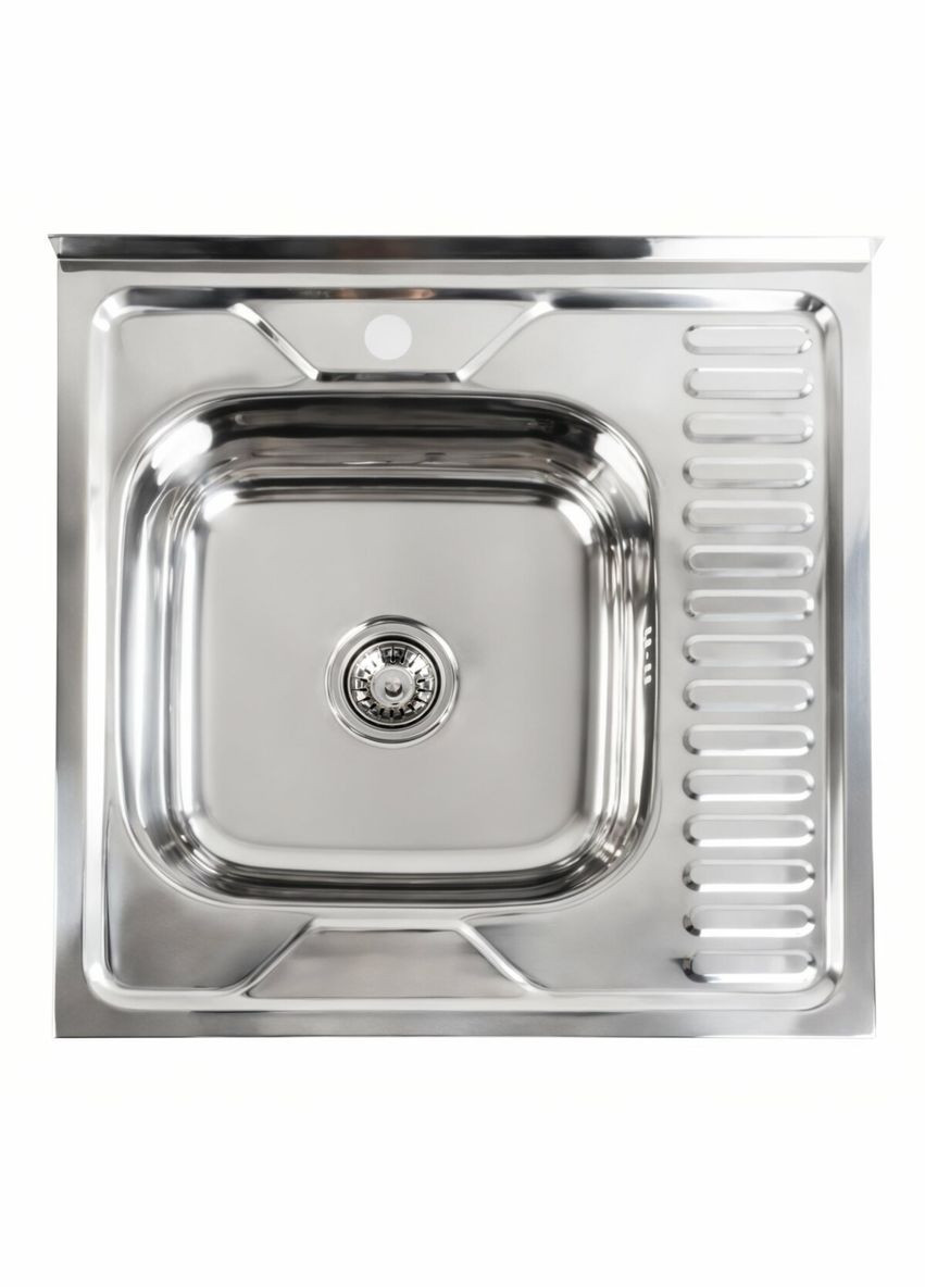 Кухонная мойка из нержавеющей стали ПОЛИРОВКА 6060 L (0,7/160 мм) Platinum (336932396)