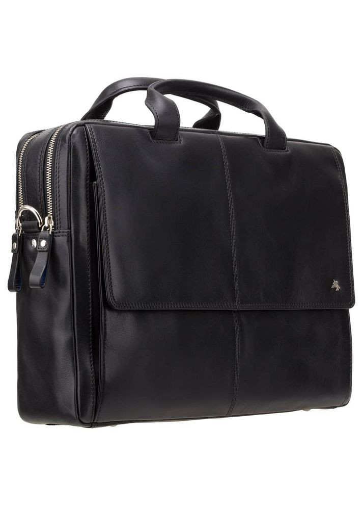 Чёрный кожаный портфель для мужчин ML24 BLK Visconti (303831807)
